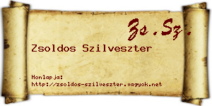 Zsoldos Szilveszter névjegykártya